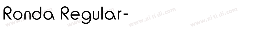 Ronda Regular字体转换
